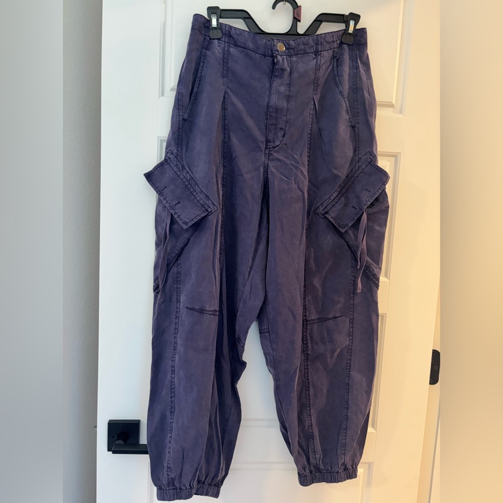 Pilcro Women's Purple Cargo Joggers